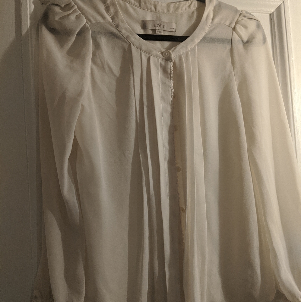 Loft creme blouse - Picture 3 of 3